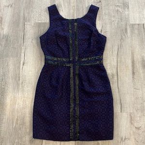 COPY - Tracy Reese Size 8 Purple Wool blend dress